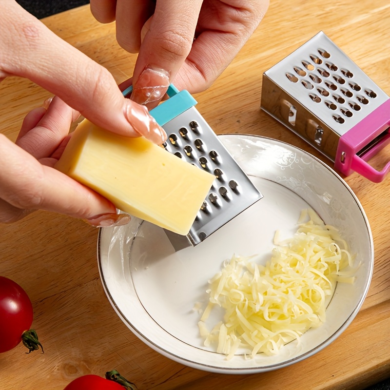Kitchen Gadgets For Gifts - Mini Four‑Sided Stainless Steel Grater, Cheese