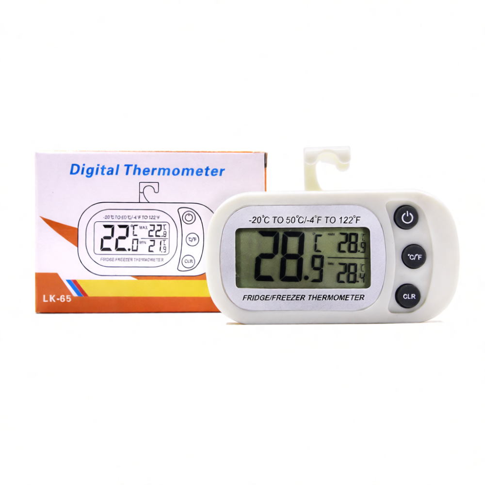 Kitchen Room Gadgets - Refrigerator Thermometer Digital LCD Display Hanging
