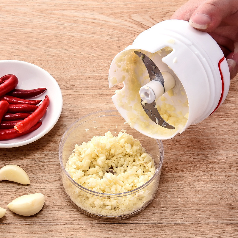 Kitchen Gadgets Vegetable Chopper - 1PC Mini Garlic Crusher Press Grater