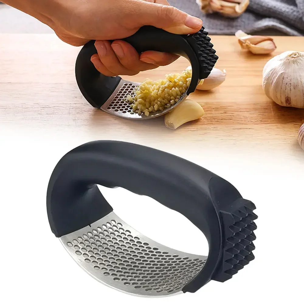 Kitchen Gadgets Vegetable Chopper - Durable Stainless Steel Manual Garlic Chopper
