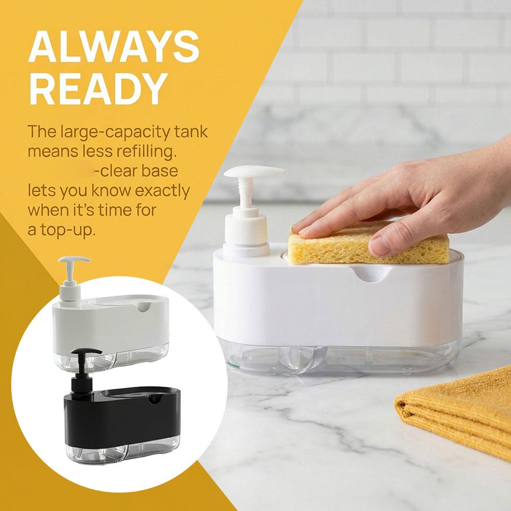 Dish Soap Dispenser Automatic  - Kitchen Gadgets Dispenser Brush Holder recension och pris