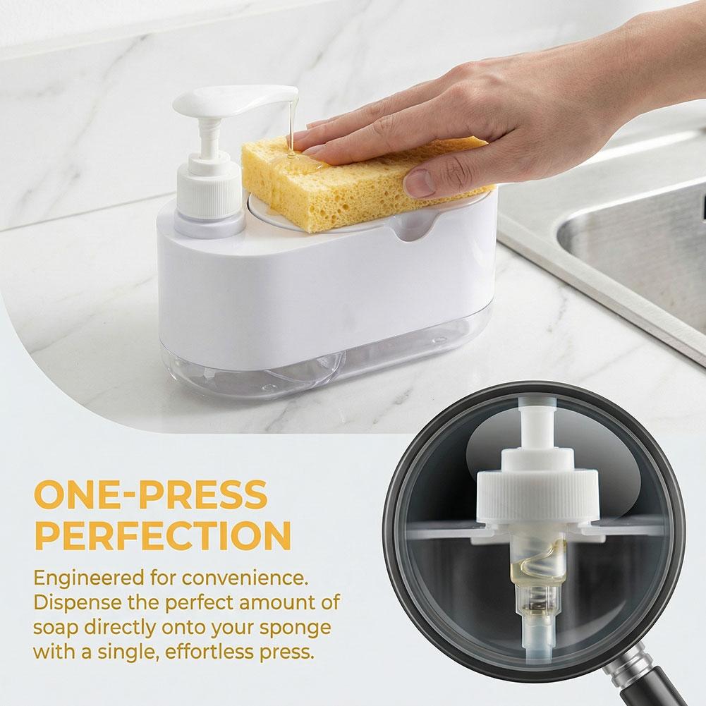 Dish Soap Dispenser Automatic  - Kitchen Gadgets Dispenser Brush Holder recension och pris