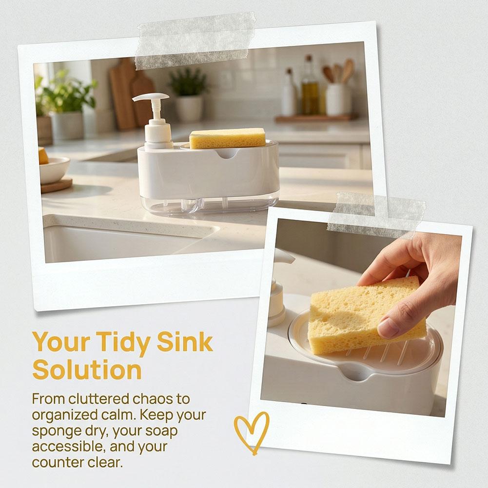 Dish Soap Dispenser Automatic  - Kitchen Gadgets Dispenser Brush Holder recension och pris
