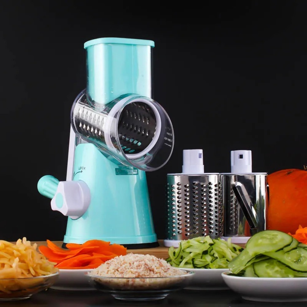 3-in-1 Rotary Food Slicer Chop - Kitchen Gadgets Vegetable Chopper recension och pris