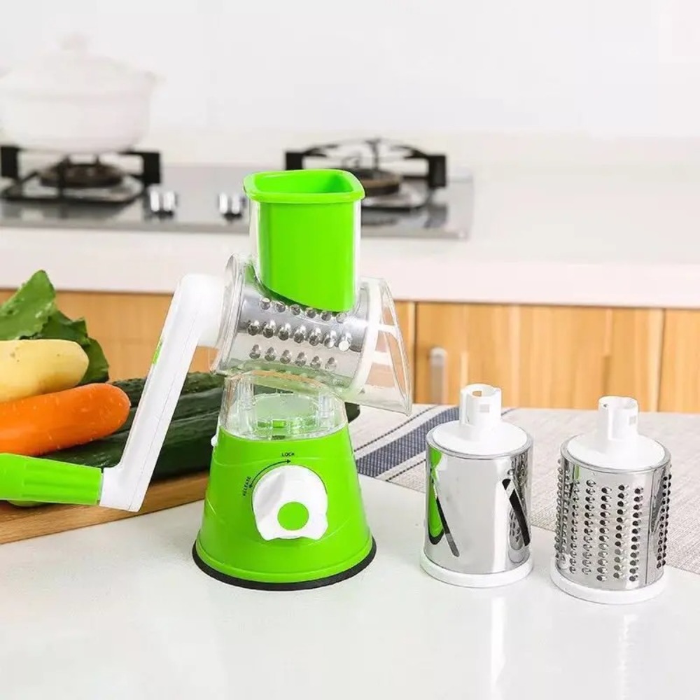3-in-1 Rotary Food Slicer Chop - Kitchen Gadgets Vegetable Chopper recension och pris