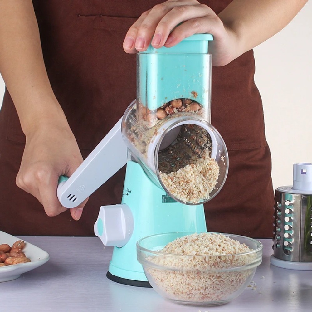 3-in-1 Rotary Food Slicer Chop - Kitchen Gadgets Vegetable Chopper recension och pris