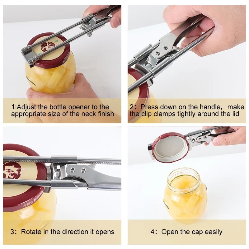 Stainless Steel Kitchen Tools  - Kitchen Gadgets Jar Openers recension och pris