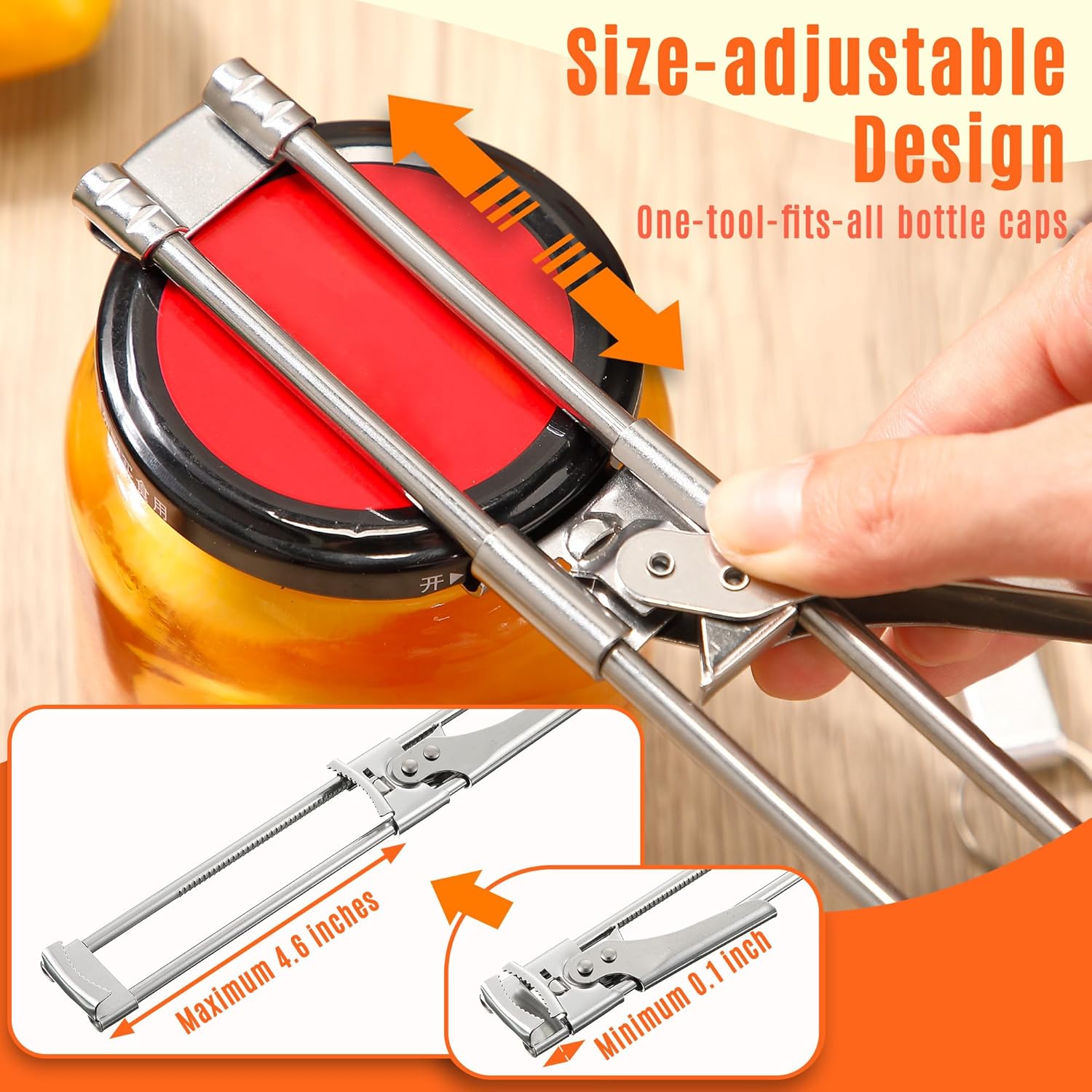 Adjustable Stainless Steel Jar - Kitchen Gadgets Jar Openers recension och pris