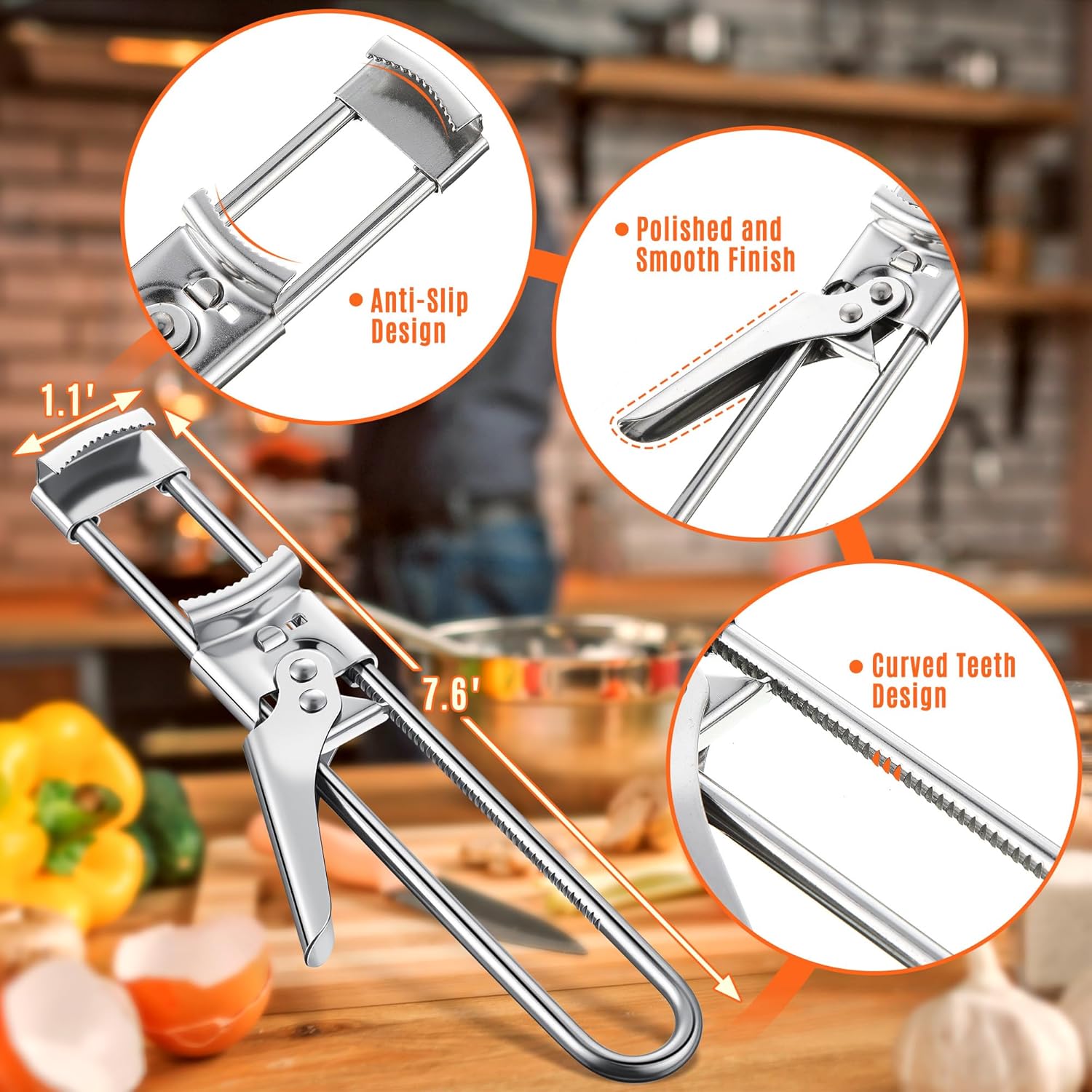 Adjustable Stainless Steel Jar - Kitchen Gadgets Jar Openers recension och pris