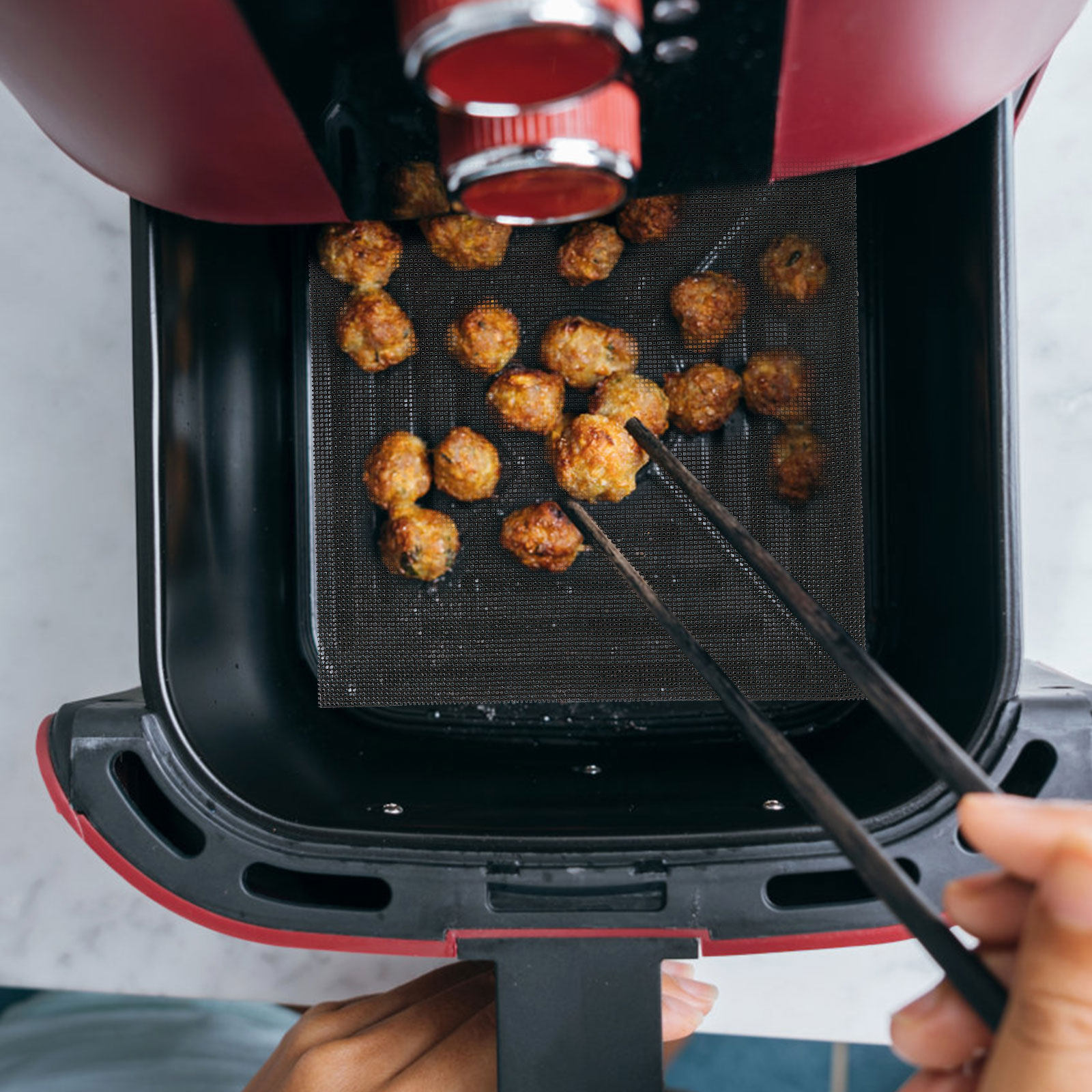 4Pcs Air Fryer Inner Liners Pr - Silicone Baking Mat recension och pris