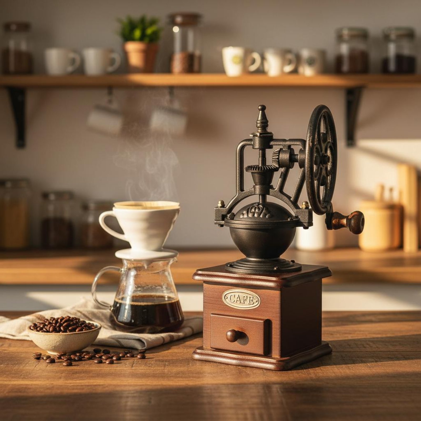 Manual Amusement Wheel Coffee  - Kitchen Gadgets Vintage recension och pris