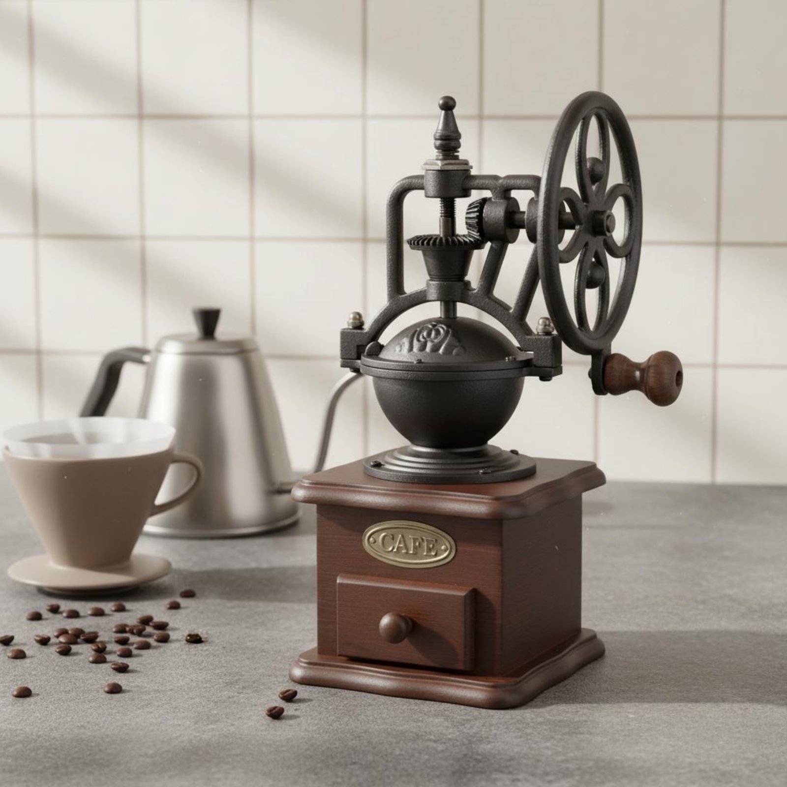 Manual Amusement Wheel Coffee  - Kitchen Gadgets Vintage recension och pris