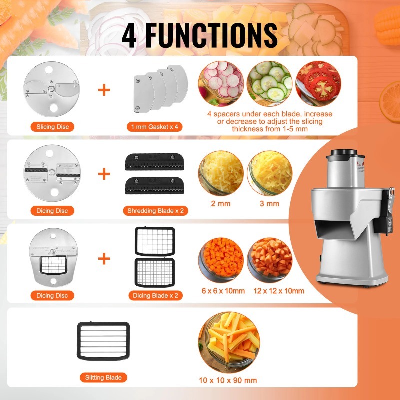 SucceBuy Electric Vegetable Sl - Vegetable Chopper recension och pris