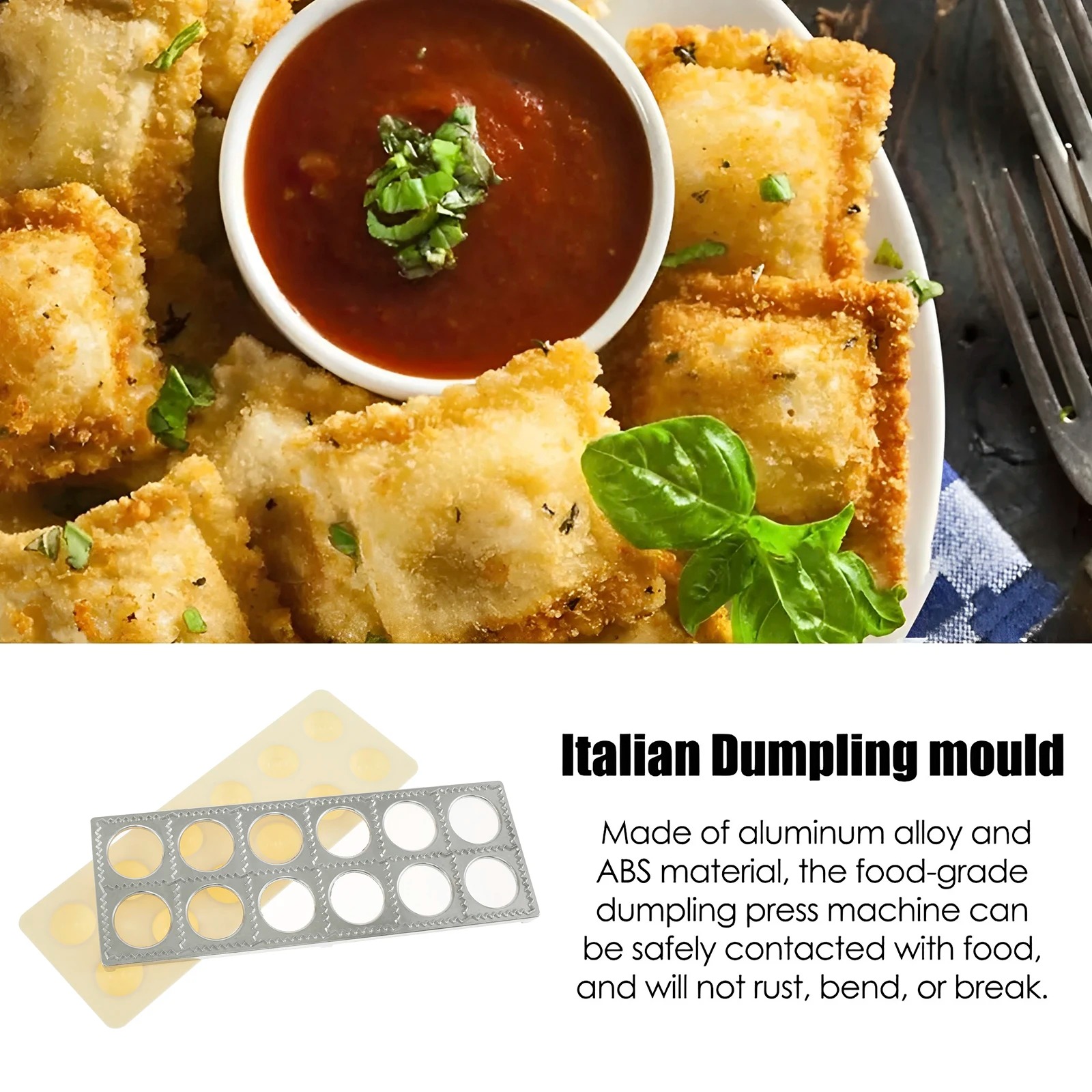 Dumpling Mold 12 Holes Ravioli - Kitchen Gadgets For Arthritic Hands recension och pris