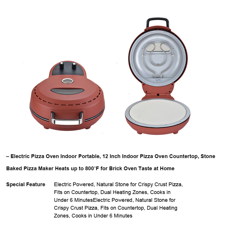Electric Pizza Oven Indoor Por - Pizza Stone Baking recension och pris