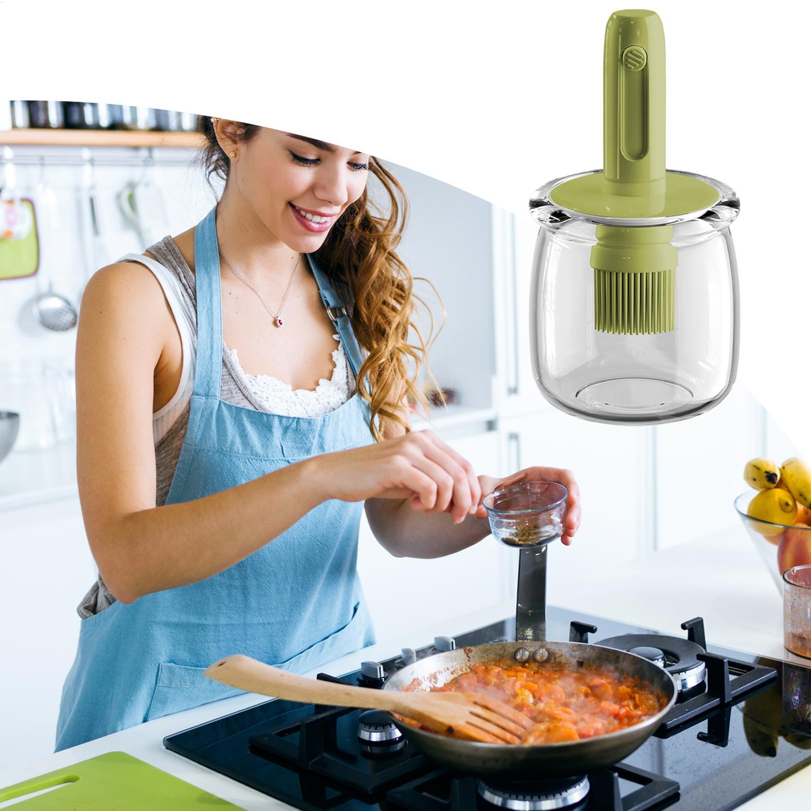 Oil Dispenser For Kitchen Ligh - Kitchen Gadgets Dispenser Brush Holder recension och pris