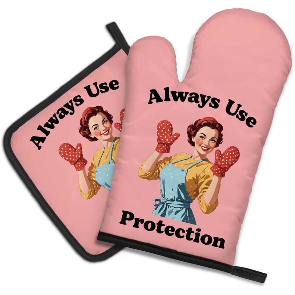 Always Use Protection Funny Ov - Funny Kitchen Gadgets Gifts recension och pris