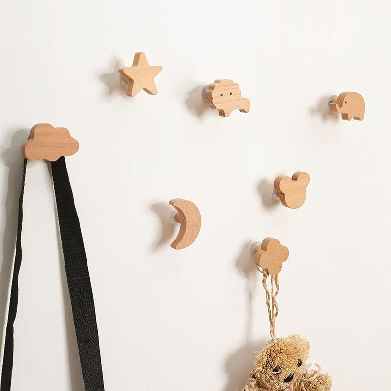 1pc Wooden Hooks Cute Room Dec - Kitchen Room Gadgets recension och pris
