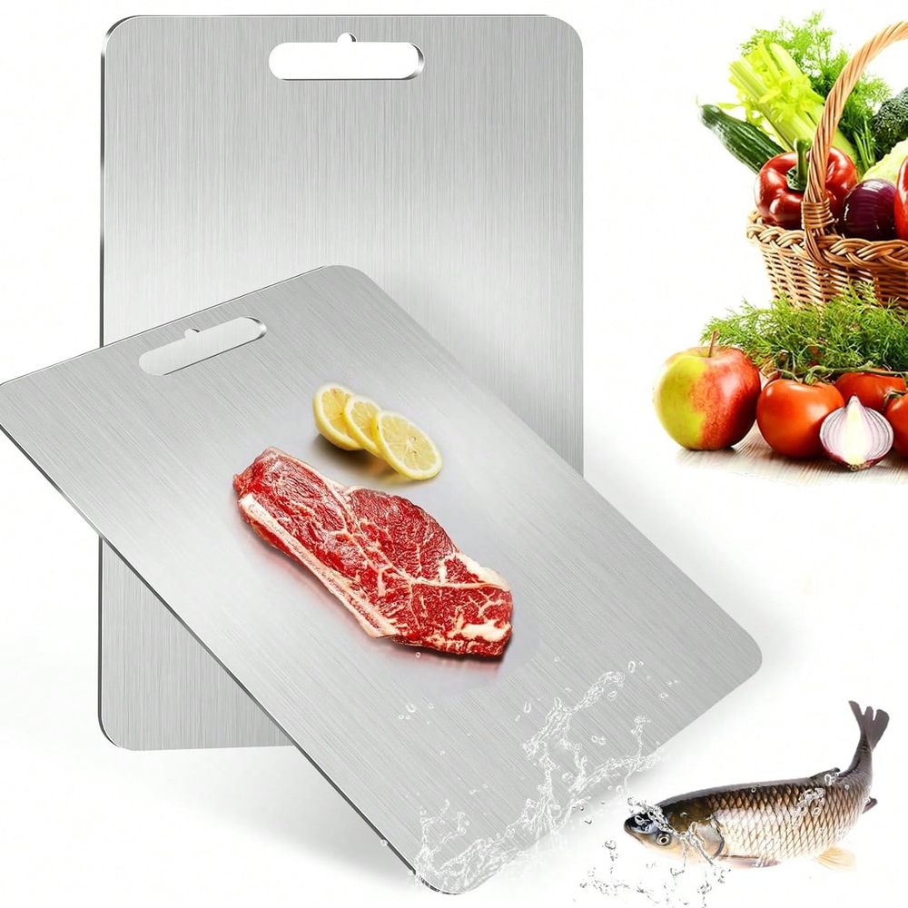 Pcs Stainless Steel Cutting Bo - Bamboo Cutting Board recension och pris