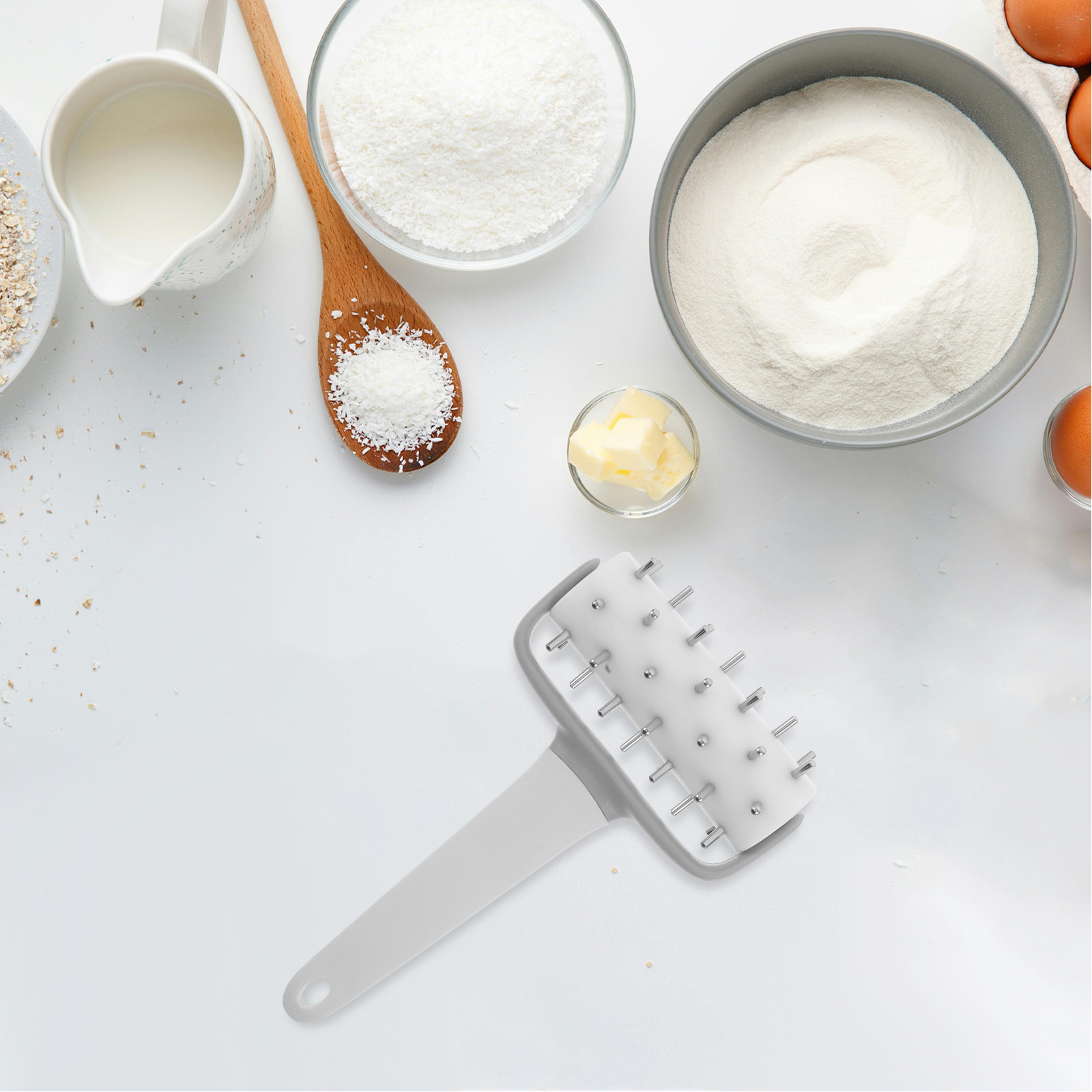 Pizza Roller Dough with Spikes - Pizza Stone Baking recension och pris