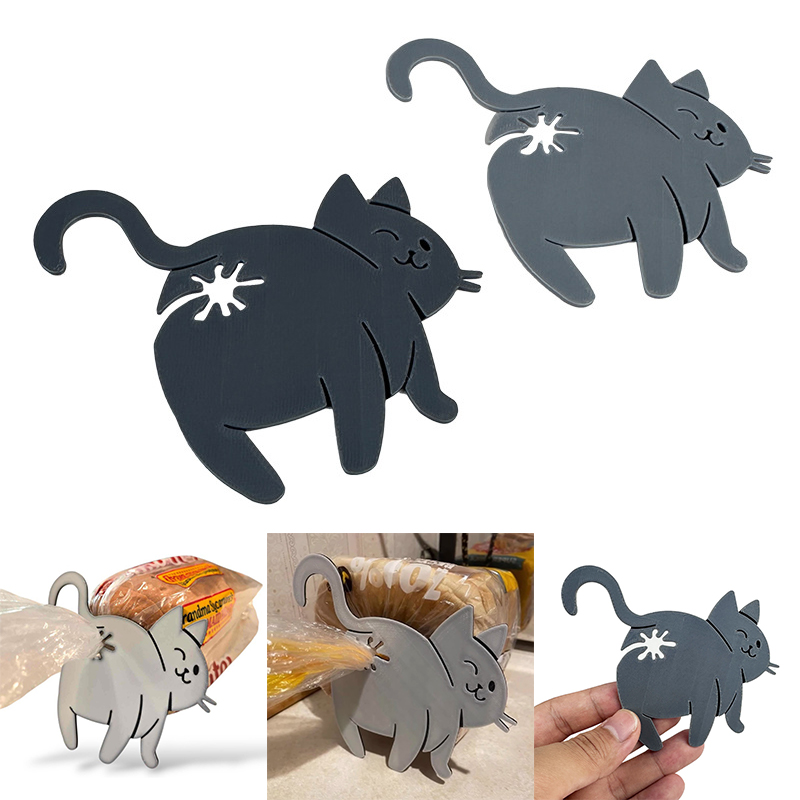 2pcs Funny Cat Butt Bag Clip,  - Funny Kitchen Gadgets Gifts recension och pris