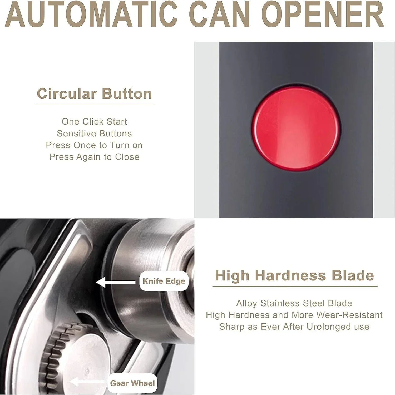 Electric Can Opener One Touch  - Kitchen Gadgets Jar Openers recension och pris