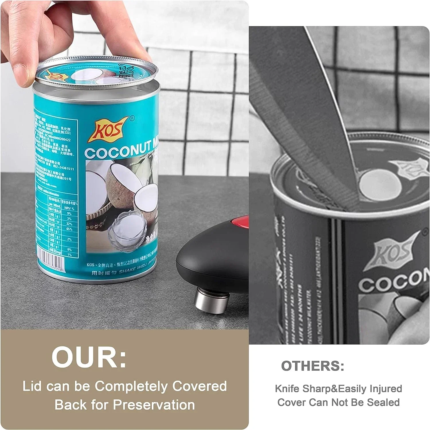 Electric Can Opener One Touch  - Kitchen Gadgets Jar Openers recension och pris