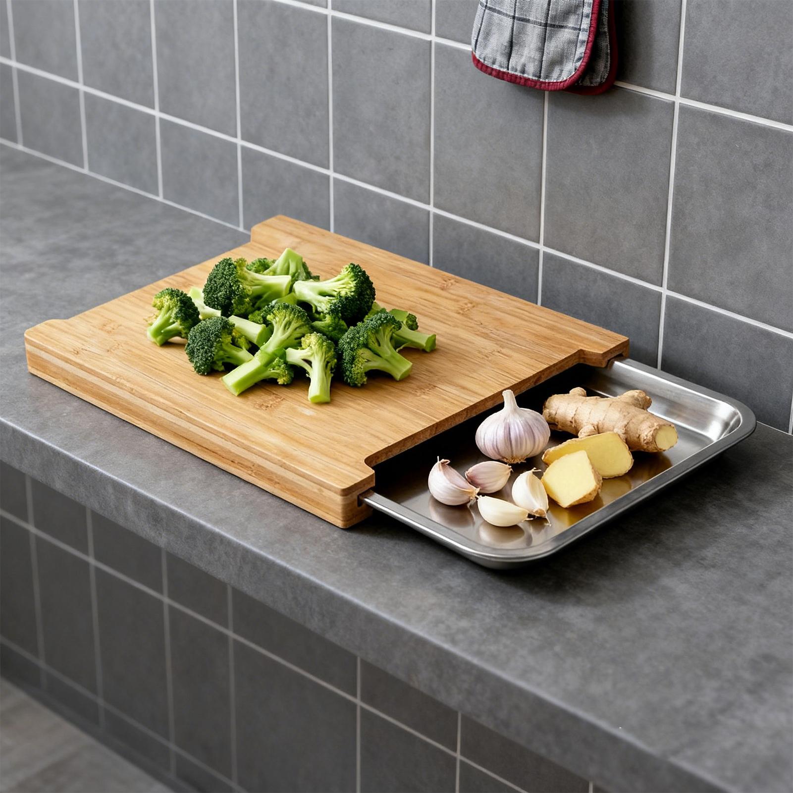 Wooden Cutting Board Non-Slip  - Bamboo Cutting Board recension och pris