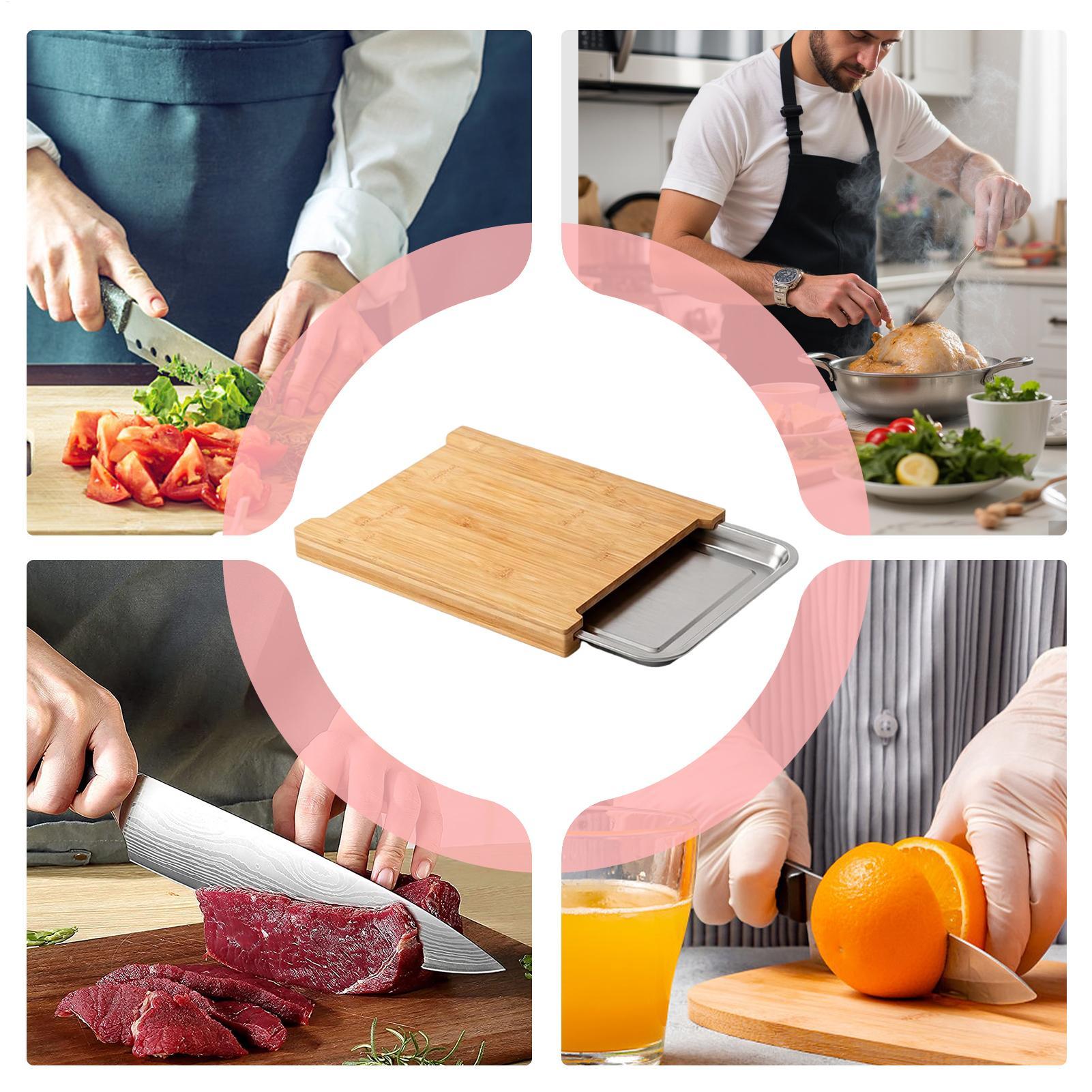 Wooden Cutting Board Non-Slip  - Bamboo Cutting Board recension och pris