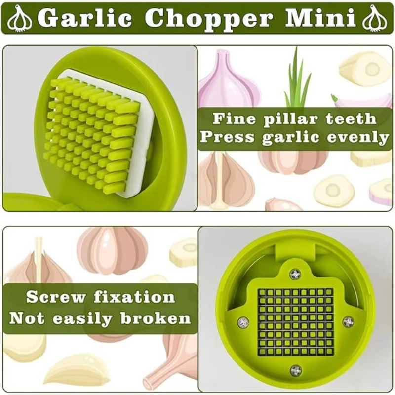 Garlic Press Chopper Manual Ga - Kitchen Gadgets Vegetable Chopper recension och pris