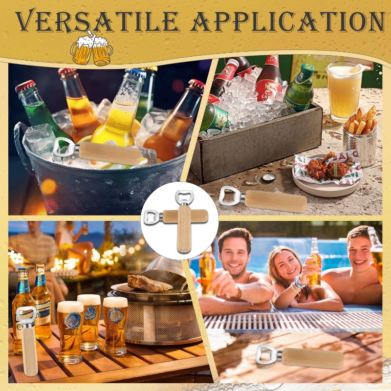 Stainless Steel Wooden Bottle  - Kitchen Gadgets For Gifts recension och pris