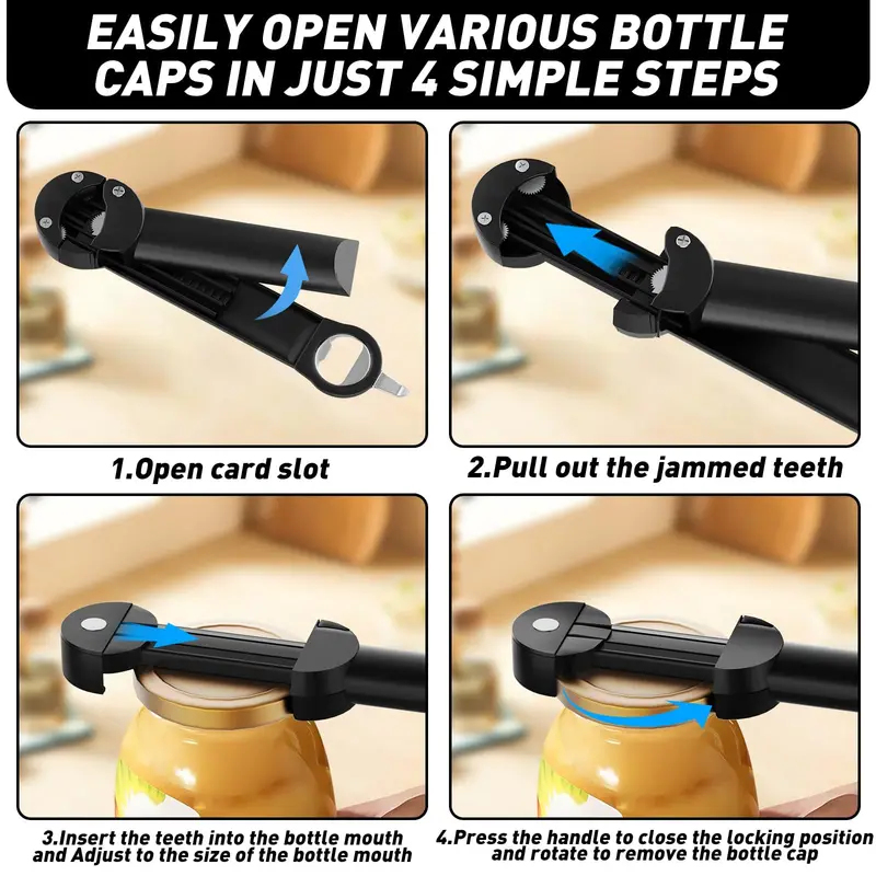 Multifunctional Adjustable Sta - Kitchen Gadgets Jar Openers recension och pris