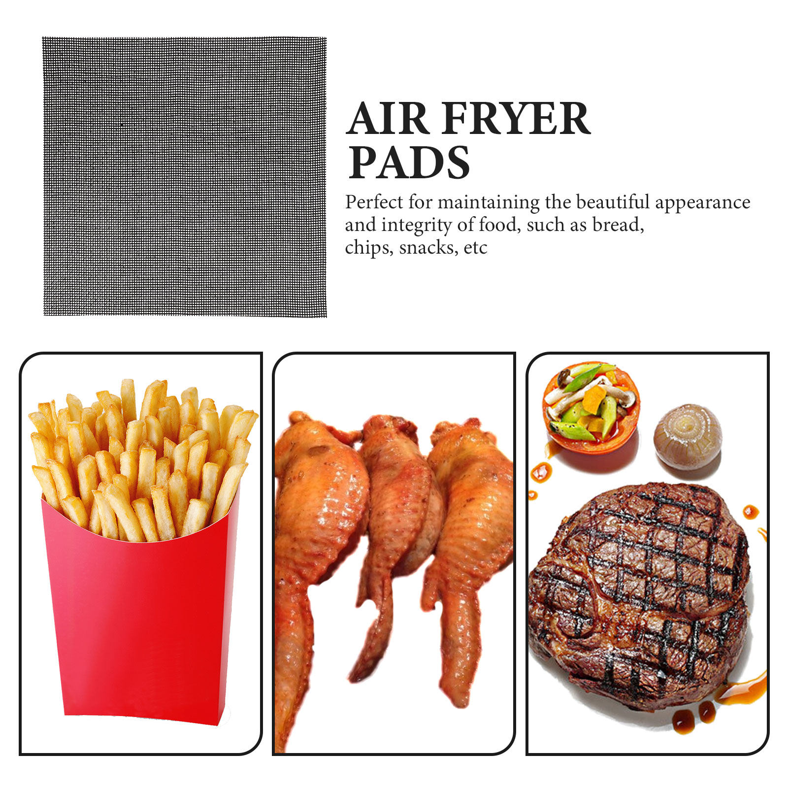 4Pcs Air Fryer Silicone Pads N - Silicone Baking Mat recension och pris