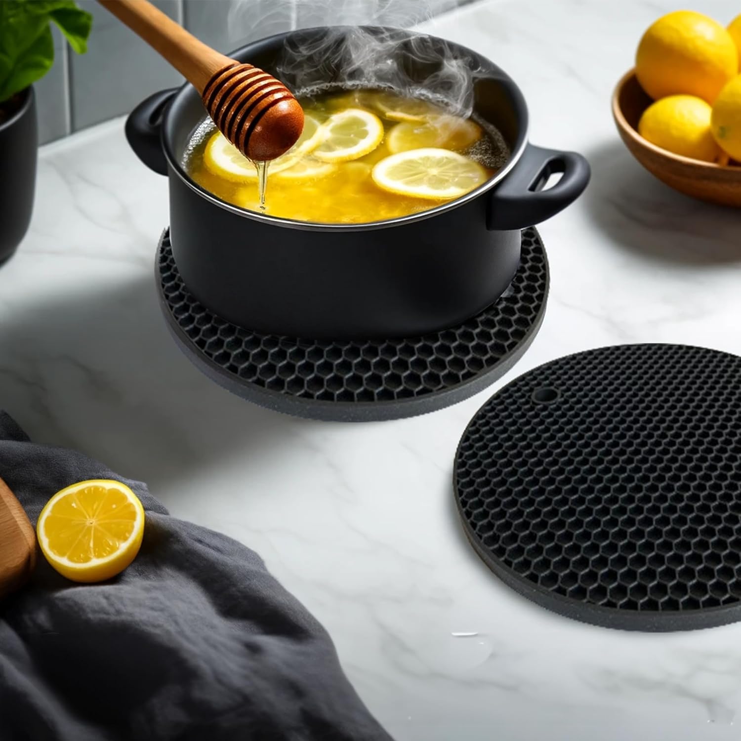 Silicone Trivet Mats Heat Resi - Kitchen Gadgets Jar Openers recension och pris