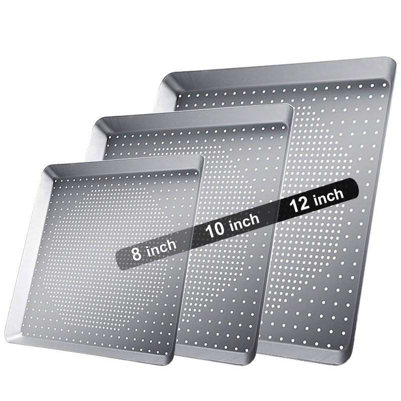 8/10/12inch Nonstick Square Pi - Pizza Stone Baking recension och pris