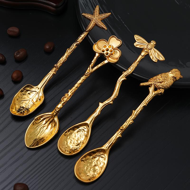 1Pc Metal Dessert Coffee Spoon - Kitchen Gadgets Vintage recension och pris