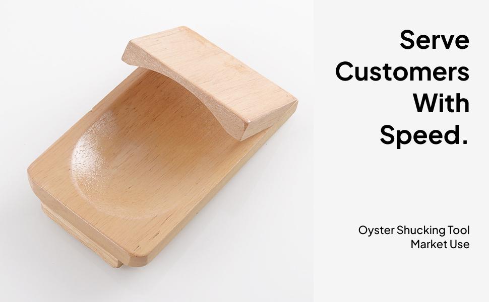 Oyster Holder Wood Clamp Tray  - Kitchen Room Gadgets recension och pris