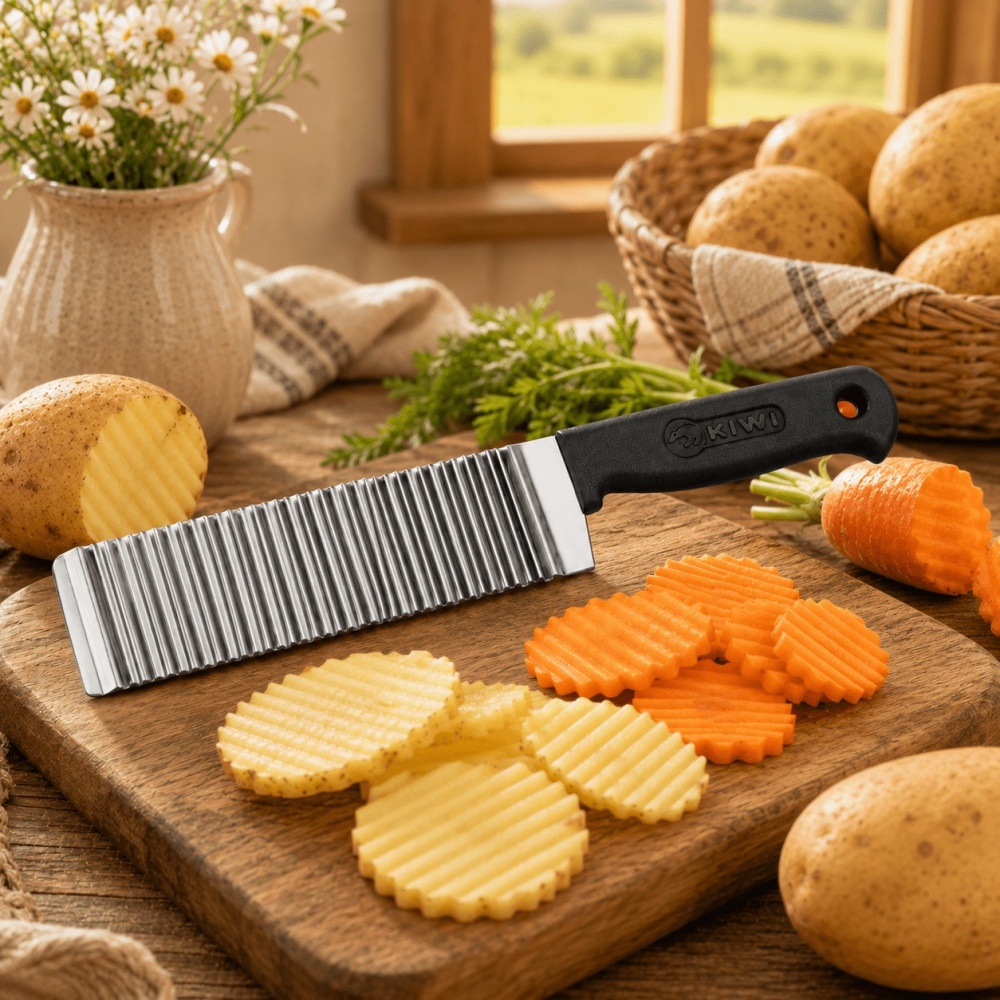 Stainless Steel Potato Chip Sl - Kitchen Gadgets Vegetable Chopper recension och pris