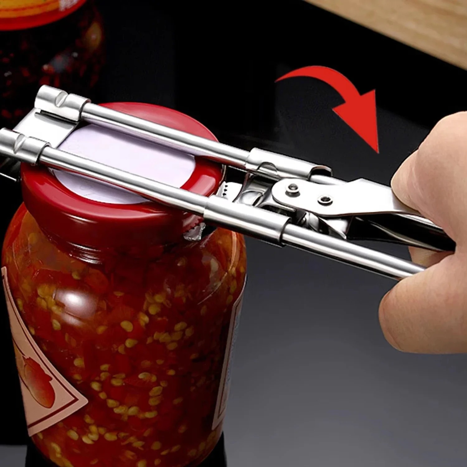 Adjustable Stainless Steel Non - Kitchen Gadgets Jar Openers recension och pris