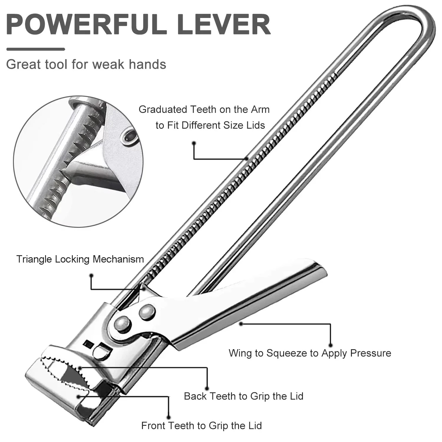 Adjustable Stainless Steel Non - Kitchen Gadgets Jar Openers recension och pris