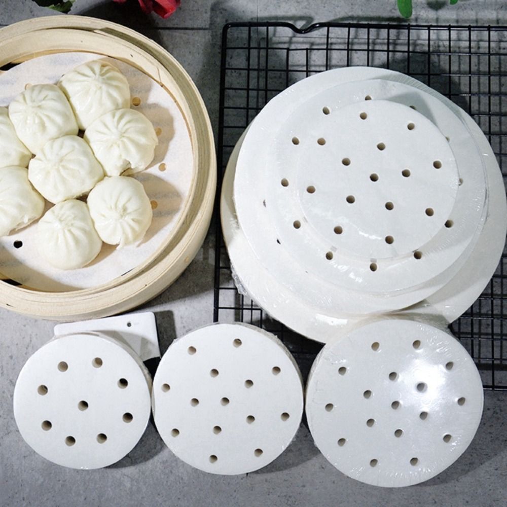100Pcs Steamed Paper Steamed B - Kitchen Gadgets For Arthritic Hands recension och pris